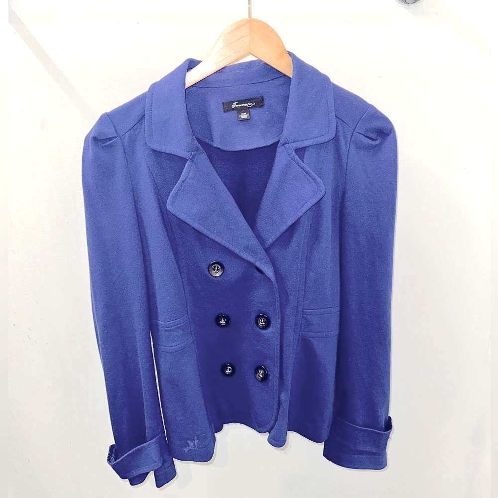 Blue cotton blazer